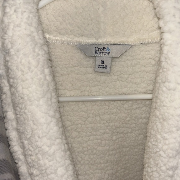 NWT CROFT AND BARROW COZY SHERPA CARDIGAN - Picture 2 of 5